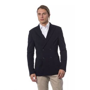 Verri Blue Viscose Men Men's Blazer
